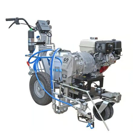 Pompa marcaj rutier Larius cu propulsare manuala cu carucior Dragon